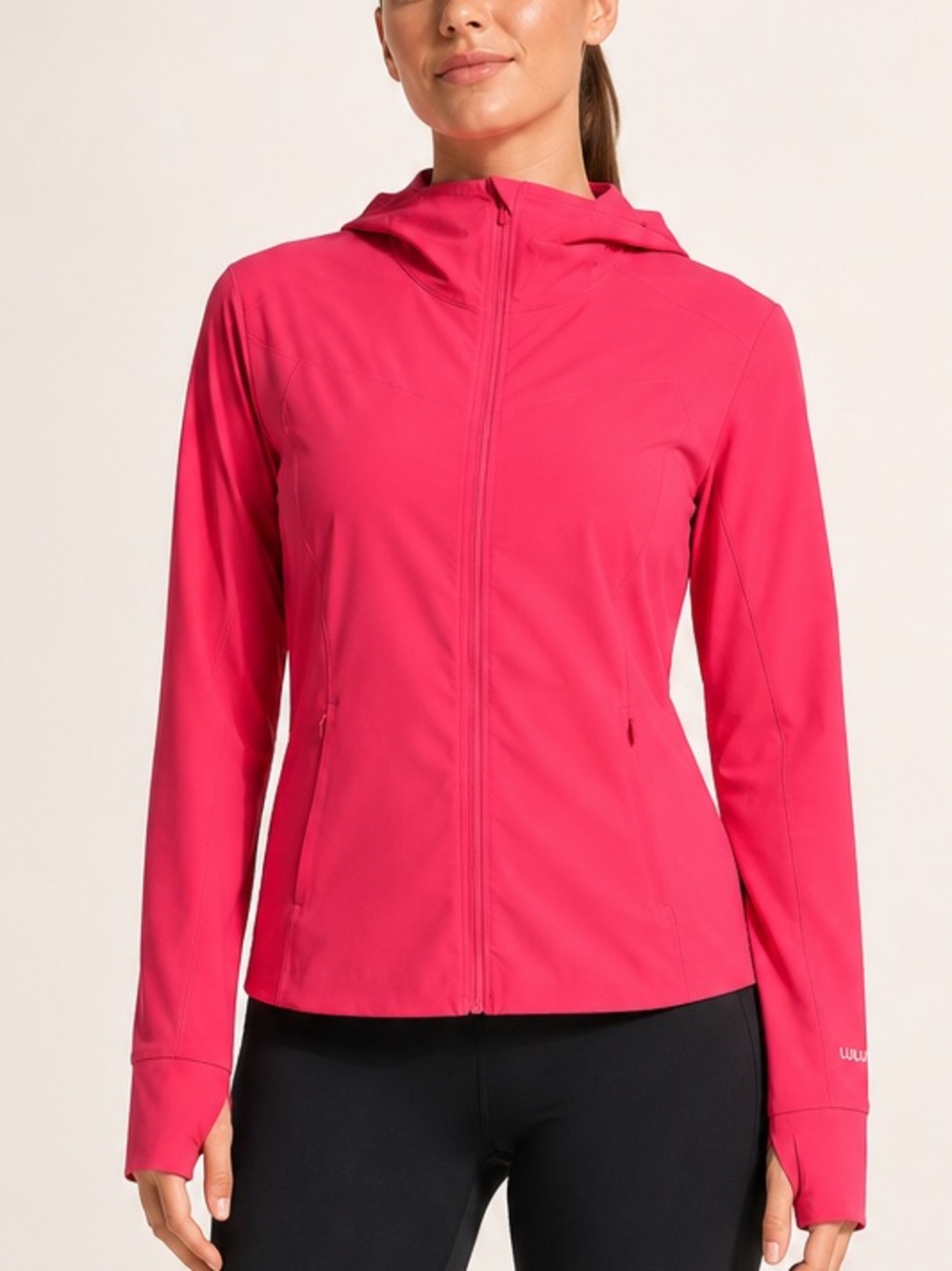 lululemon athletica Bright Pink Full-Zip Hooded Utility Jacket